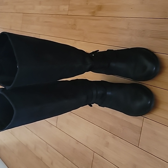 STEVE MADDEN ALBANY WESTERN COWGIRL RIDING BUCKLE BOOTS WOMEN SIZE 9.5 - Picture 5 of 11